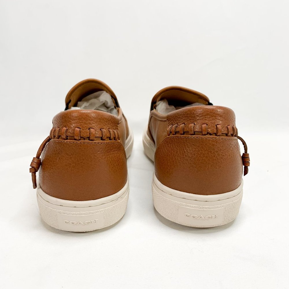 COACH C115 Slip On Sneaker Saddle Brown 10.5 D NEW - Picture 3 of 8
